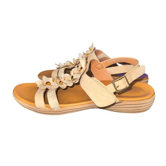 Patrizia By Spring Step Kalliphaeia Slingback Sandals Women's 7 Tan Faux Leather - Picture 3 of 9